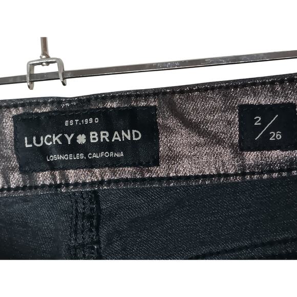 Lucky Brand Metallic Bronze Skinny Jeans Women’s Sz 2/26 Coated Shiny Pants - Picture 10 of 14
